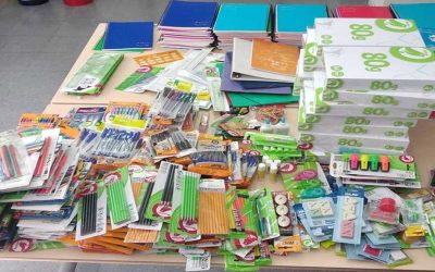 Campaña de Recogida de material escolar: gestos solidarios y de RSC que transforman la realidad de nuestro barrio